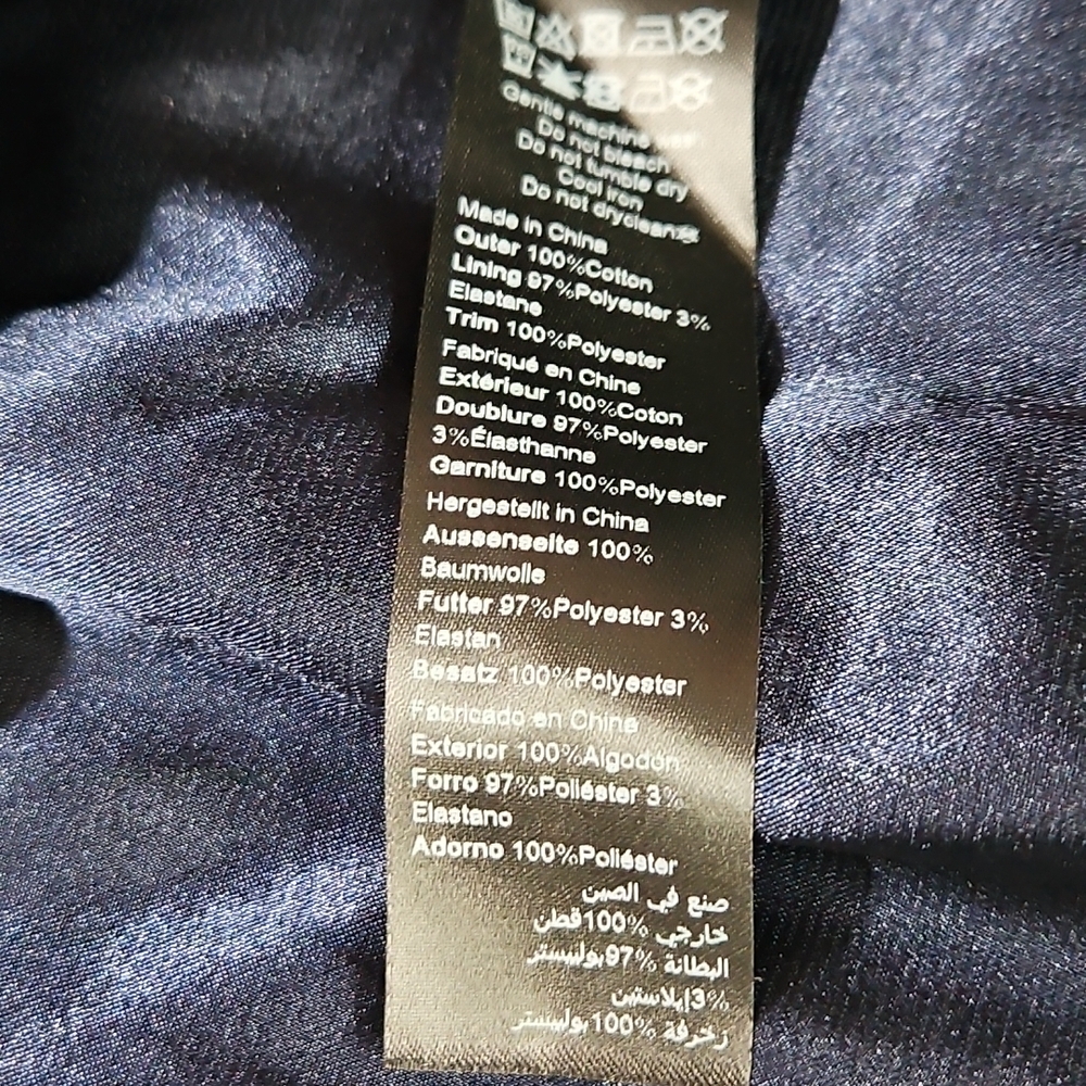 City Chic Navy Strawberry A-Line Skirt Belted Pockets - Picture 8 of 9